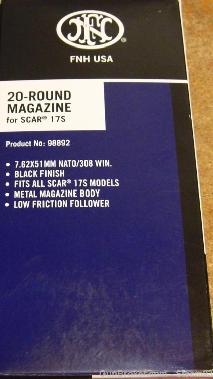 FN SCAR 17S BLACK 20 Round Magazine-img-1