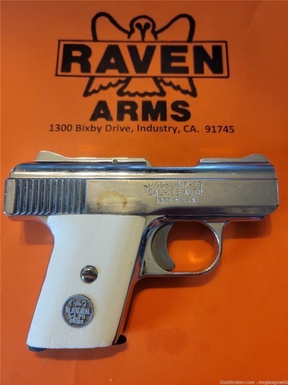 Raven / Phoenix Arms MP25, MP-25, P25, P-25 Ivory Wood Grips (Sliding Safet-img-3