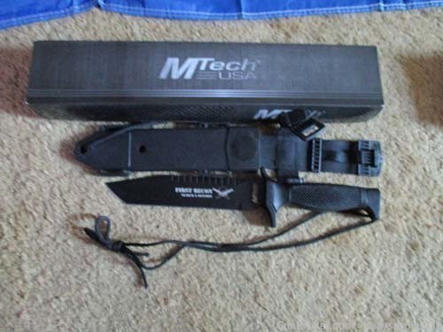 MTech First Recon Search & Destroy Tactical Rescue Knife - MT676TB-img-0