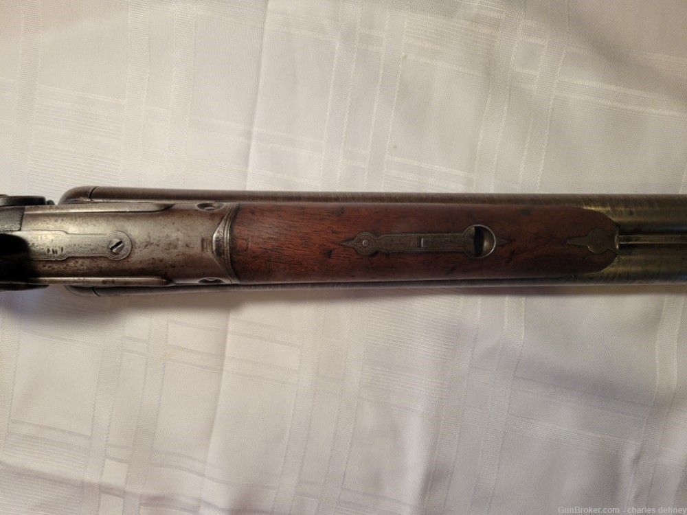 1875 Parker Hammer S x S 10 Ga. Shot gun -img-8