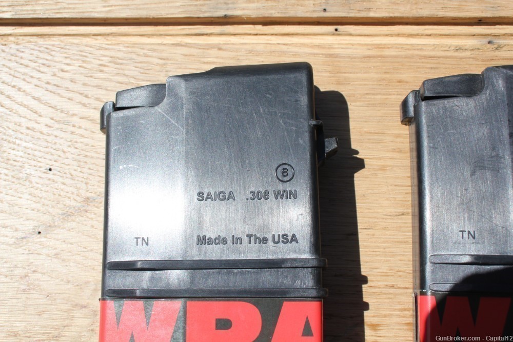2 Saiga 308 10rd mags clip SGM AK-47  7.62x51 WPA mag-img-1