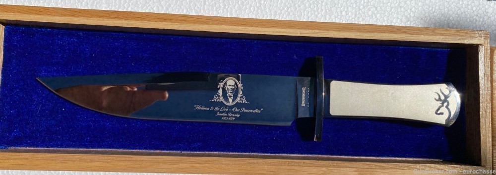 Browning Bowie Knife Ltd Edition #89 Of 500, New In Display Case-img-1