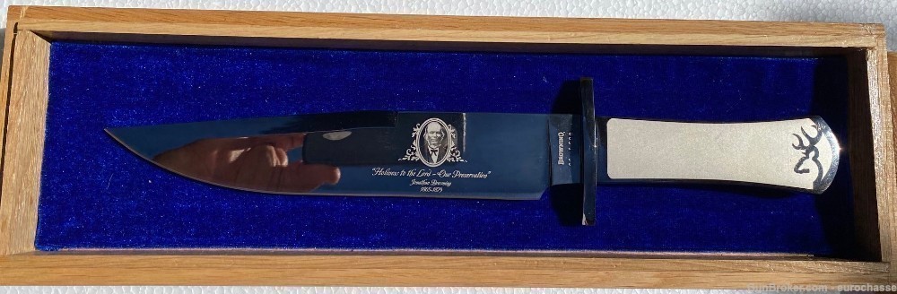 Browning Bowie Knife Ltd Edition #89 Of 500, New In Display Case-img-0