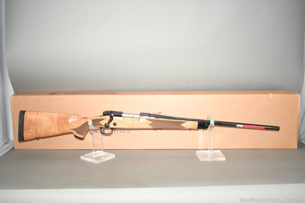 Excellent Winchester Model 70 Super Grade AAA Maple Rifle 6.5 Creed READ-img-0