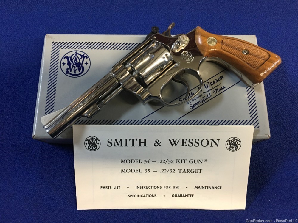 Smith & Wesson model 34-1, comes w/ factory box & papers, .22 LR-img-3