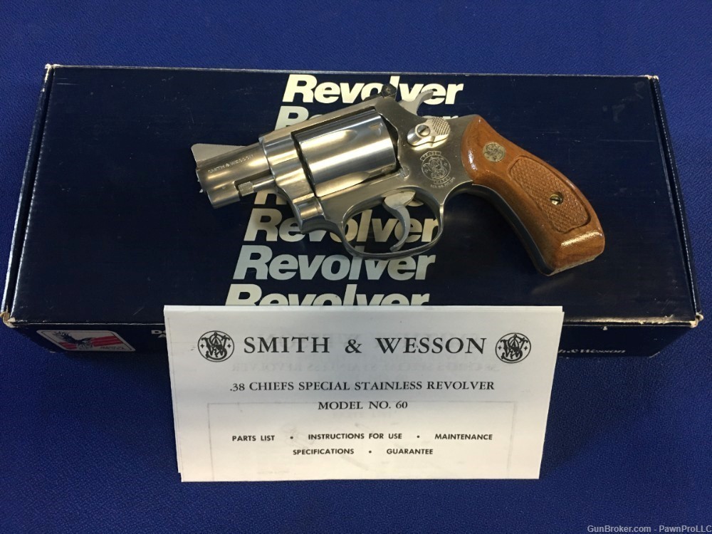 Smith & Wesson model 60-1, RARE, comes w/ factory box & papers, .38 special-img-3
