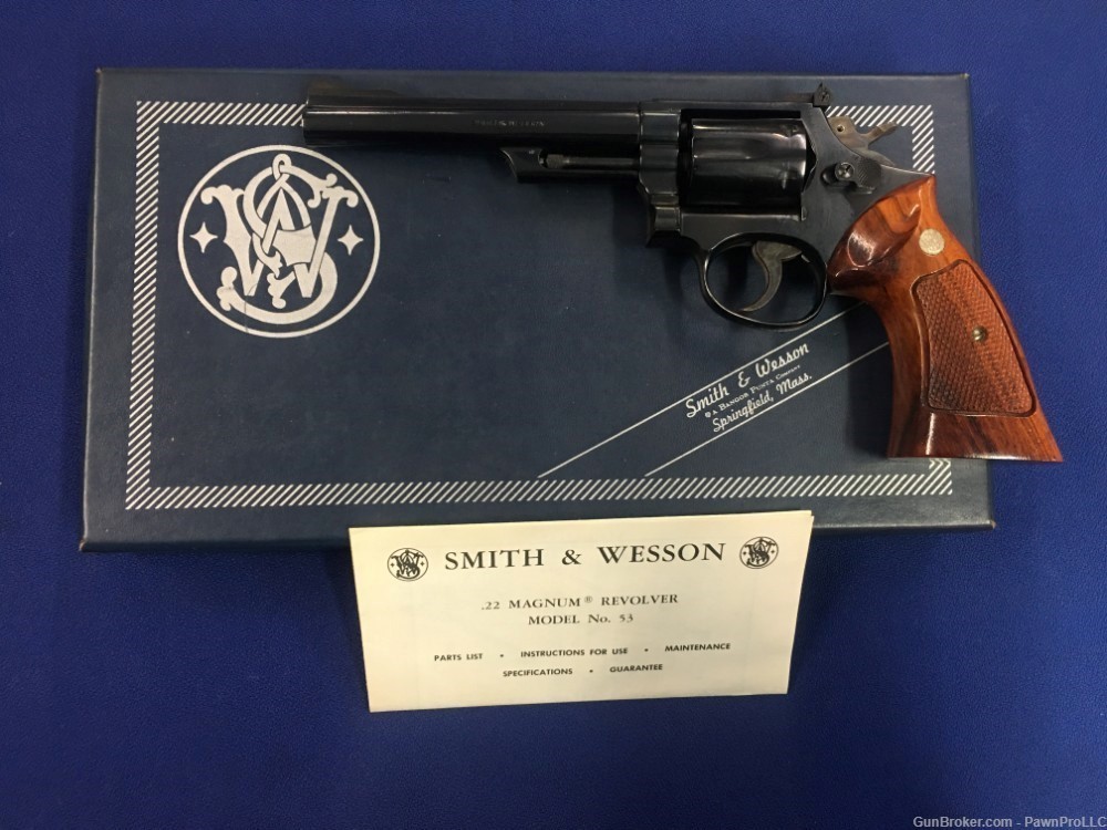 Smith & Wesson model 53, comes w/ factory box & papers, .22 rem jet-img-3