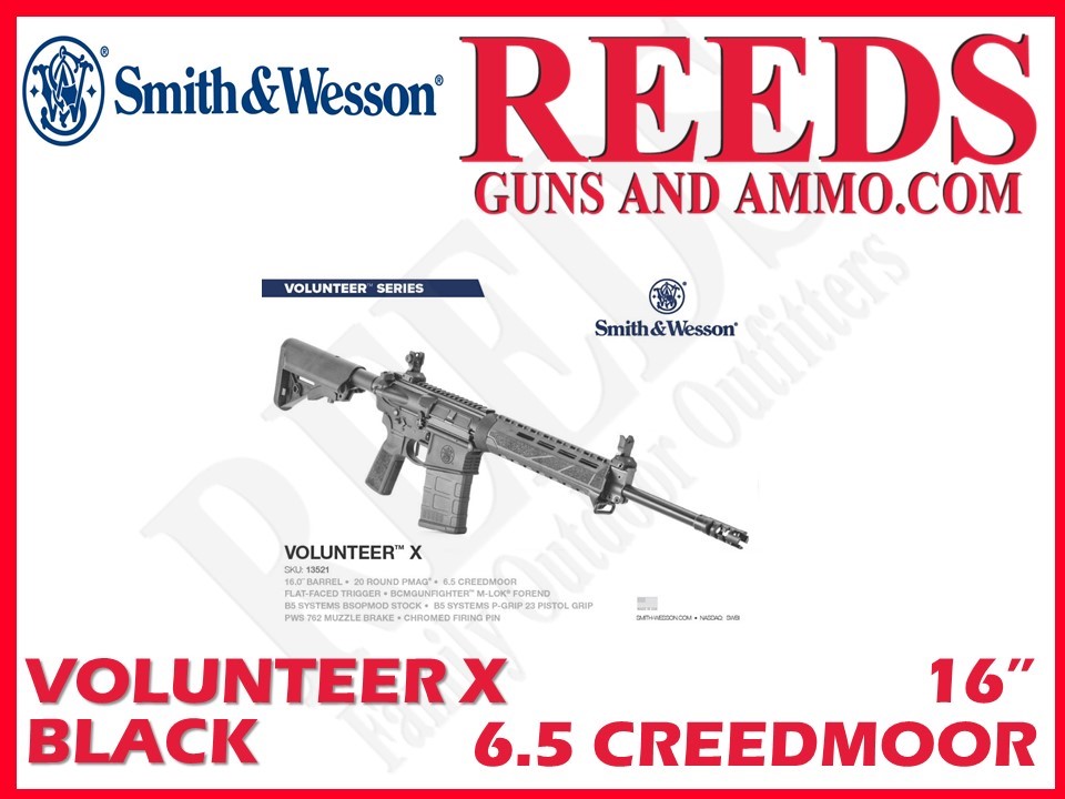 Smith & Wesson Volunteer X Black 6.5 Creedmoor 16in 20Rd 13521-img-0