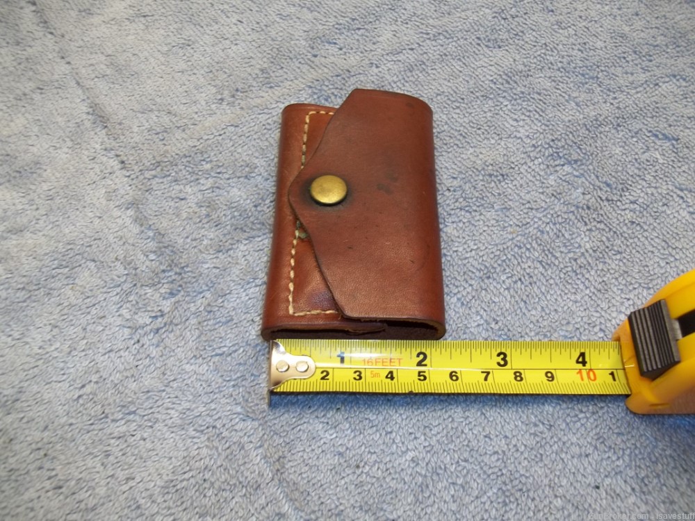 Vintage Bucheimer (6) rd .38 .357 Belt Slide Pocket Wallet Cartridge Pouch-img-3
