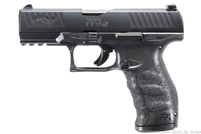 WALTHER PPQ M2 45ACP 12+1 4" BLACK 1807076 STANDARD MAG RELEASE-img-0