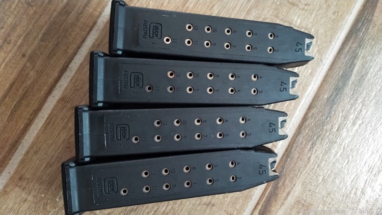 Glock Model 21 Magazines 45 ACP NOS 4 TOTAL MAGS-img-0