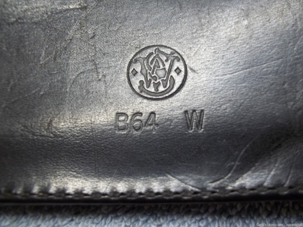 Smith Wesson Logo 6 round .38 .357 Basketweave Belt Slide Cartridge Carrier-img-7