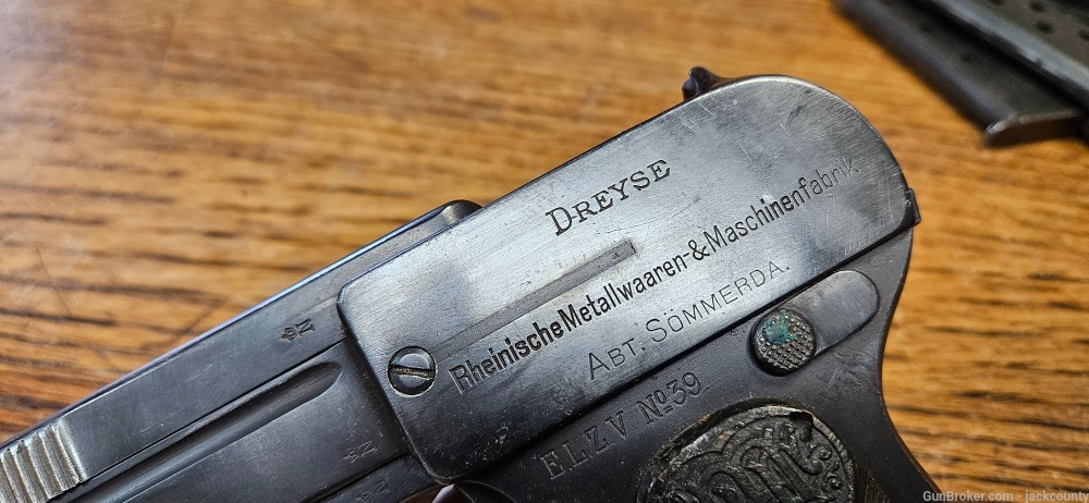 WWI, Dreyse, M1907, Rig, Police Marked, .32acp-img-13