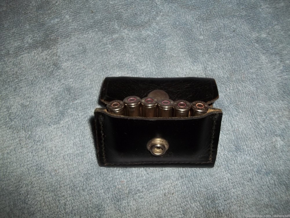 Vintage JAY-PEE Ammo Cartridge Belt Slide or Wallet Carrier (6) .38 .357 -img-1