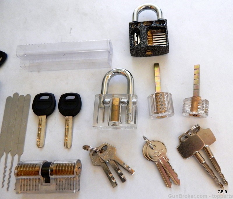 Large Lot Lockpicking Locksmithing Training Kit-img-3