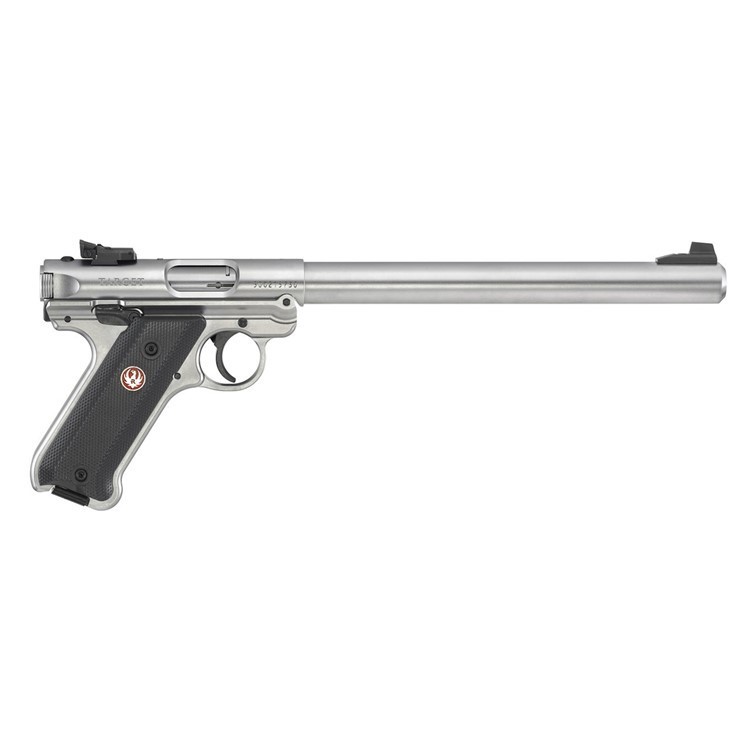 Ruger Mark IV Target 22 LR 10 Satin Stainless Pistol-img-0