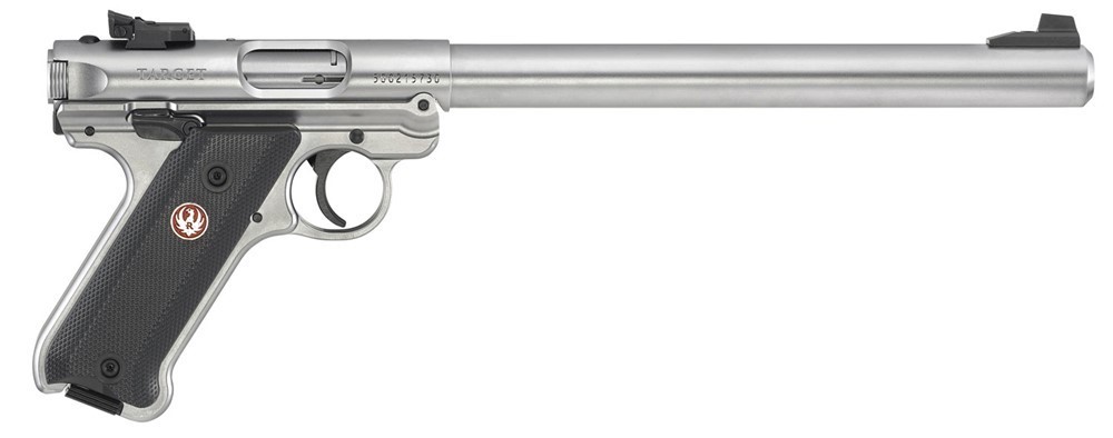Ruger Mark IV Target 22 LR 10 Satin Stainless Pistol-img-4
