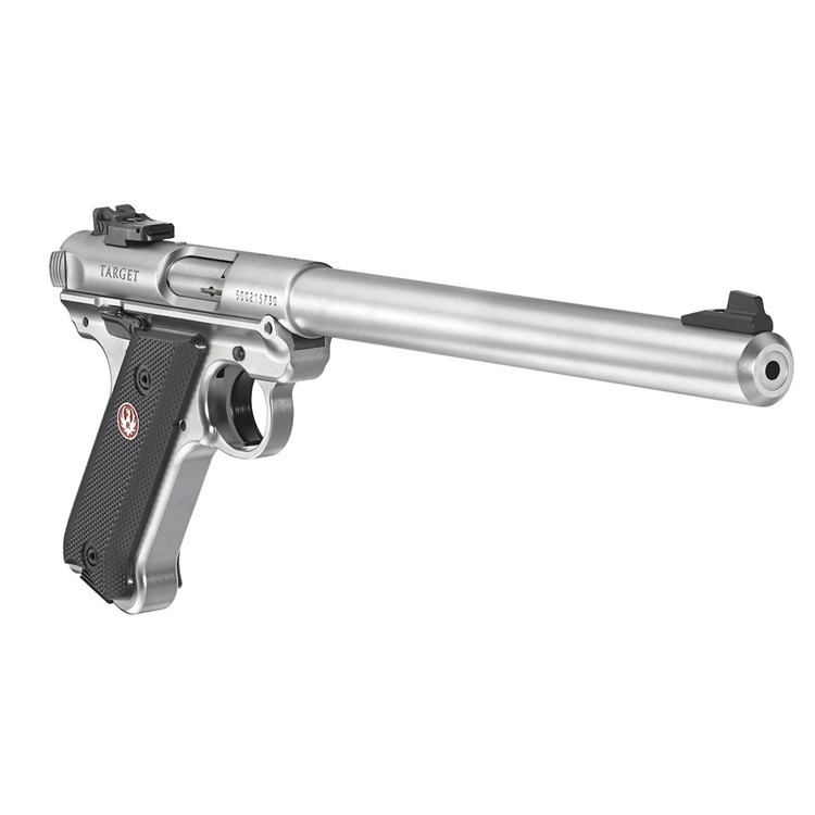 Ruger Mark IV Target 22 LR 10 Satin Stainless Pistol-img-2