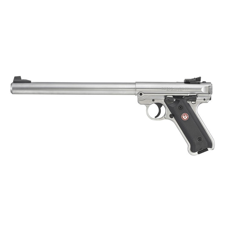 Ruger Mark IV Target 22 LR 10 Satin Stainless Pistol-img-1