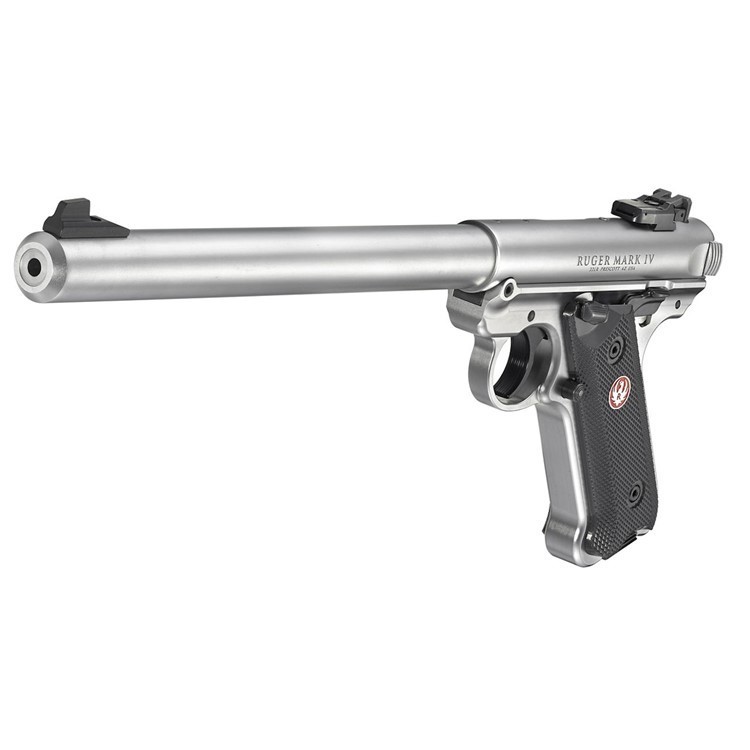 Ruger Mark IV Target 22 LR 10 Satin Stainless Pistol-img-3