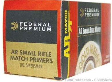 Federal Premium Small Rifle AR Match Primers GM205MAR 1k Primers Match AR-img-0