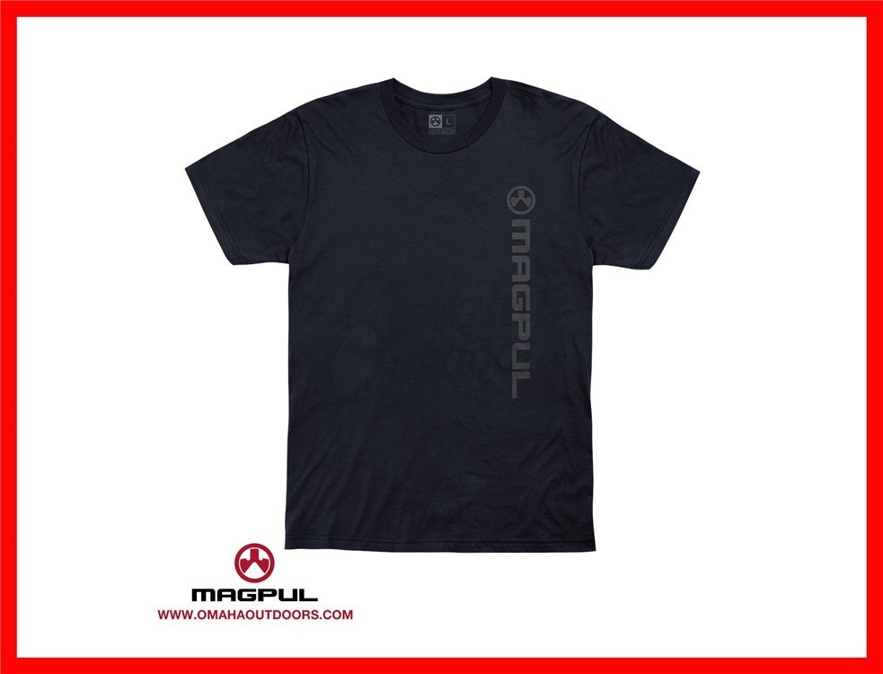 Magpul Industries Vert Logo Men's T-Shirt - Small, Navy MAG1113-410-S-img-0