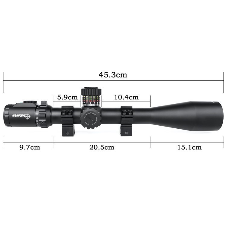 Sniper 5-40X56mm  Riflescope 35mm Tube Side Parallax Adjustment illuminated-img-2