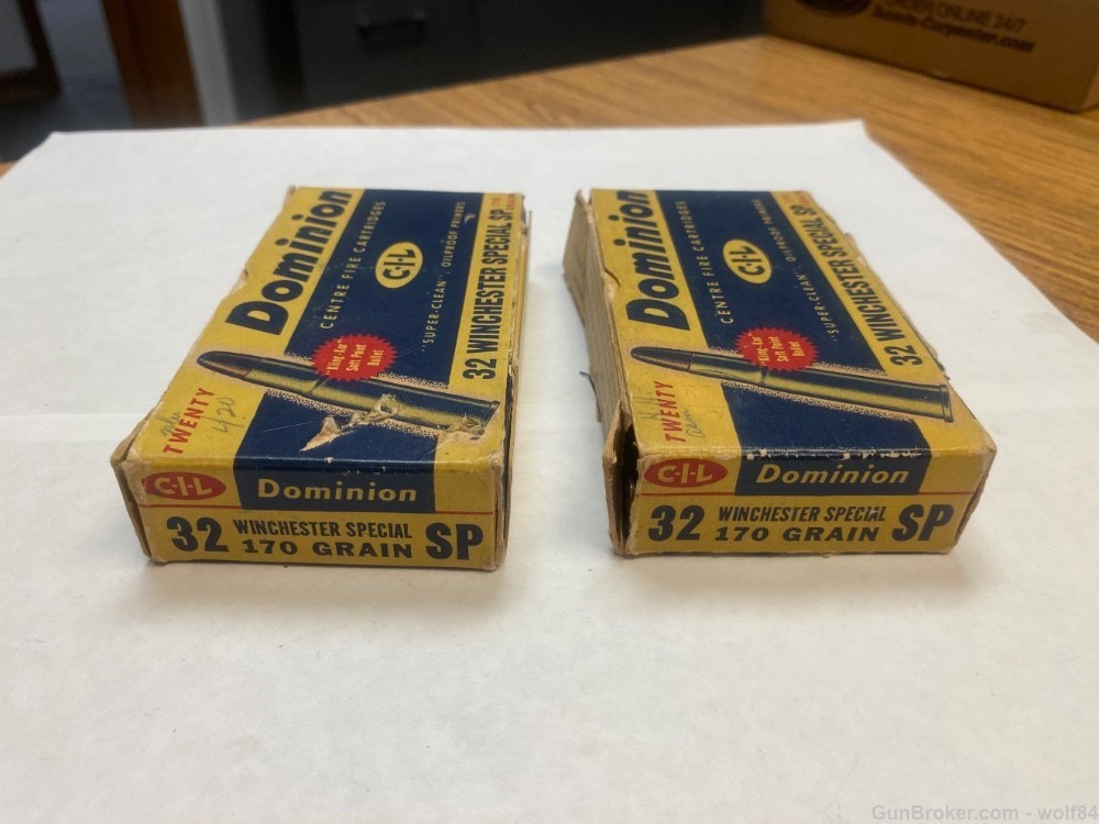 32 Winchester special CIL Dominion 170 gr Soft Point  38 RDS-img-3