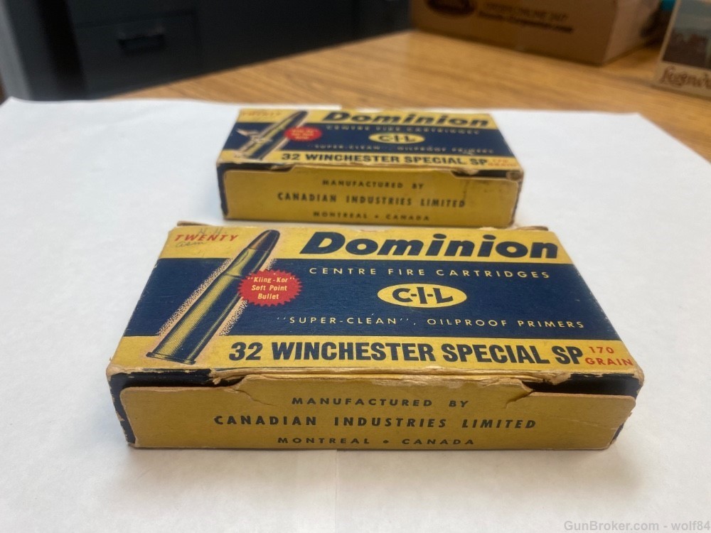 32 Winchester special CIL Dominion 170 gr Soft Point  38 RDS-img-4