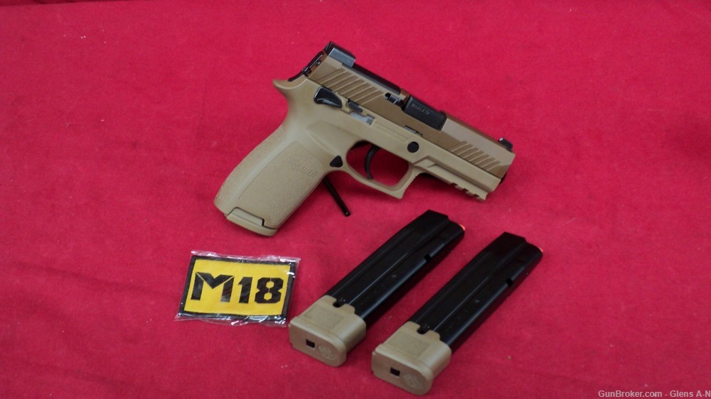 NEW Sig Sauer P320CA 9 M18-MS Coyote Tan 9mm-img-7