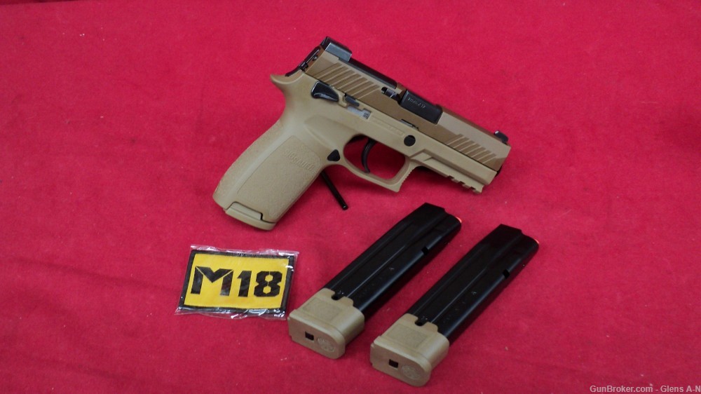 NEW Sig Sauer P320CA 9 M18-MS Coyote Tan 9mm-img-0