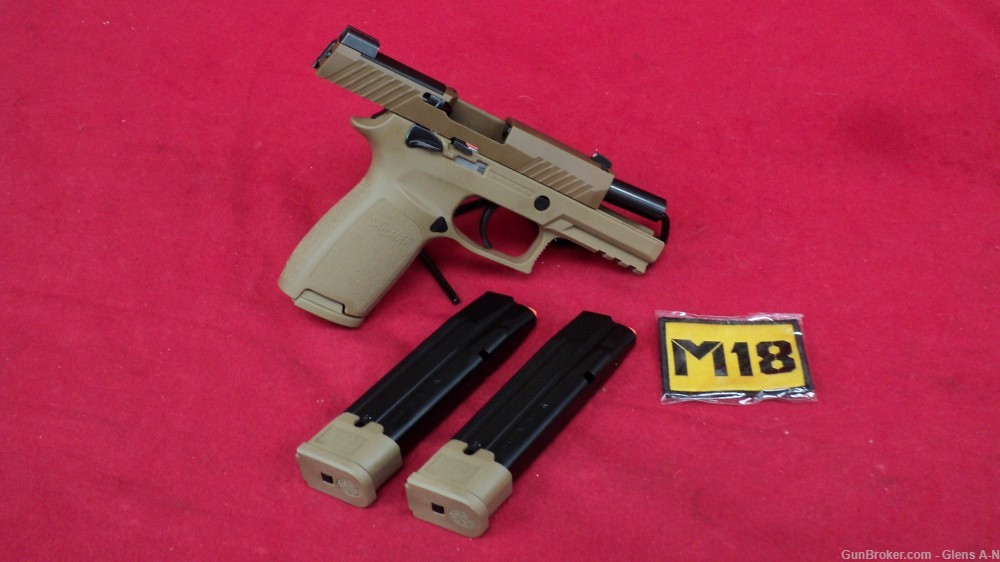 NEW Sig Sauer P320CA 9 M18-MS Coyote Tan 9mm-img-3