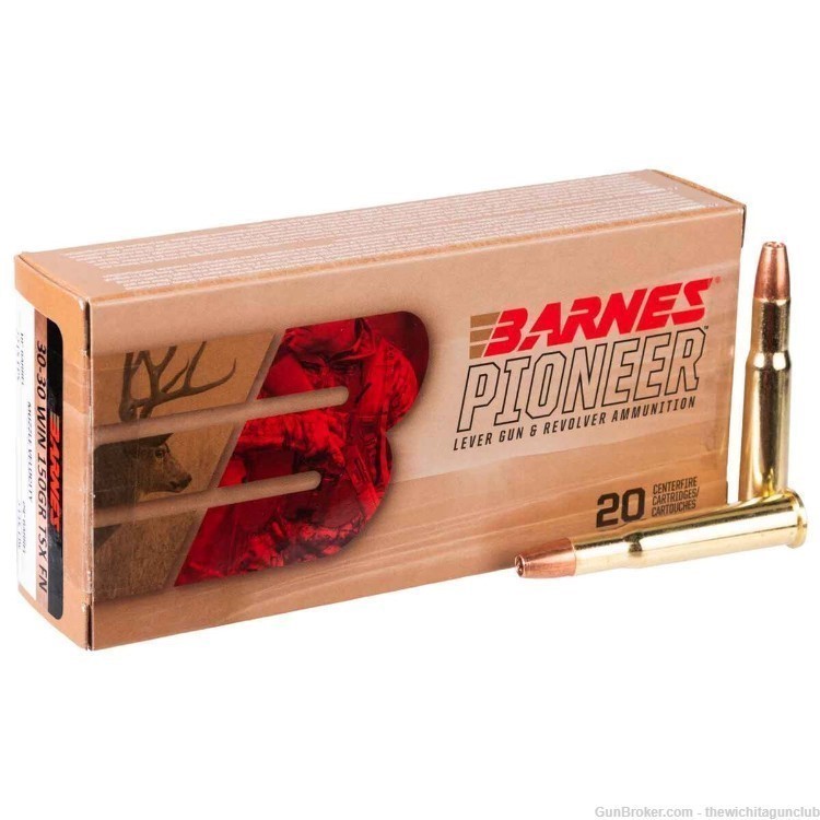 Barnes Pinoneer .30-30 Winchester 150GR TSXFN 20 Round Box-img-0