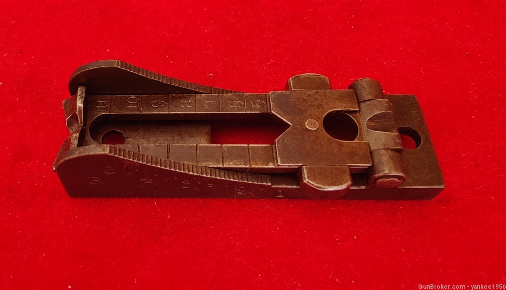 1873 Springfield .45-70 Trapdoor Rifle Rear Sight Assembly-img-0