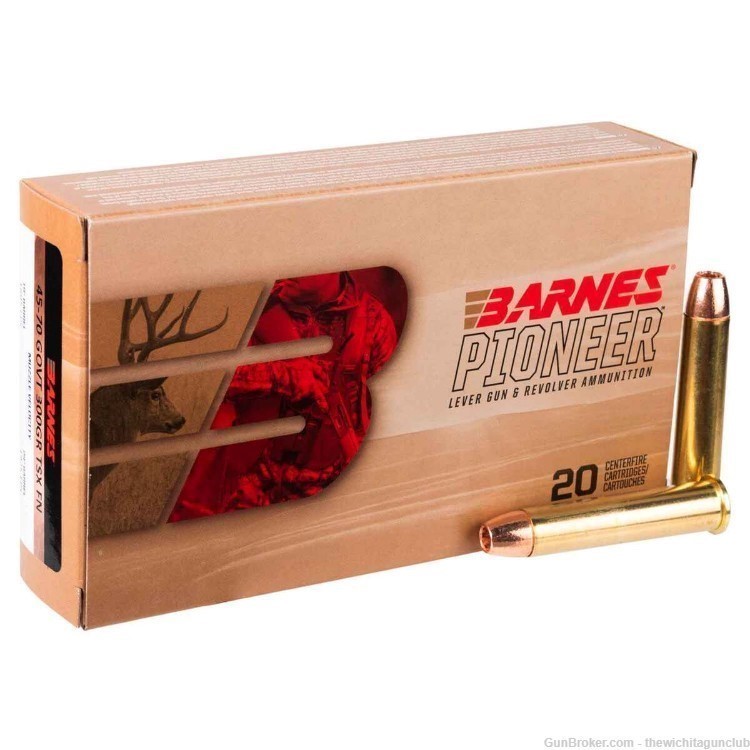 Barnes Pioneer 45-70 Gov 300GR TSXFN 20 Round Box-img-0
