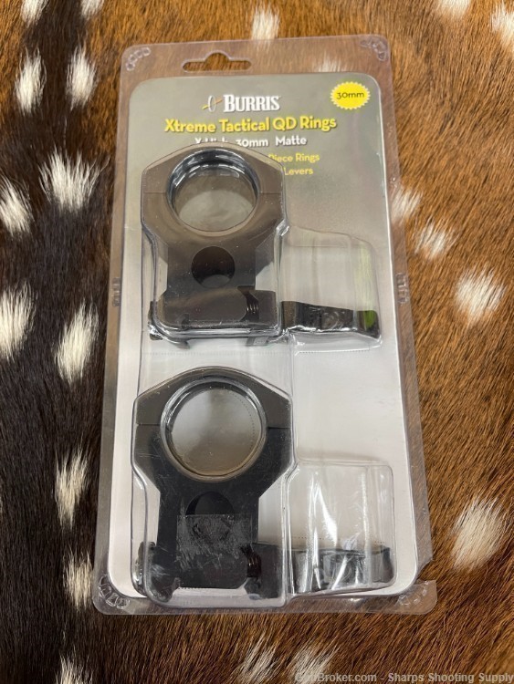 Burris XTR Xtreme Tactical Quick Detach Rings - 30mm Extra High 1in. High-img-1