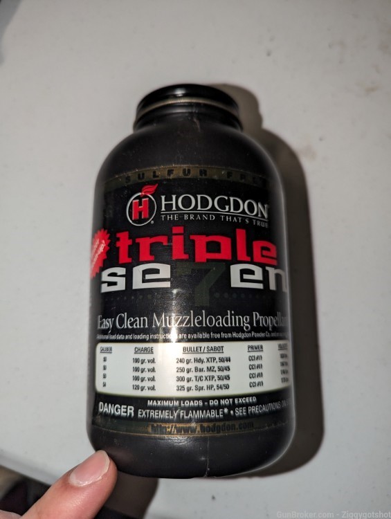 50 cal powder Hodgdon triple seven (1lb)-img-0