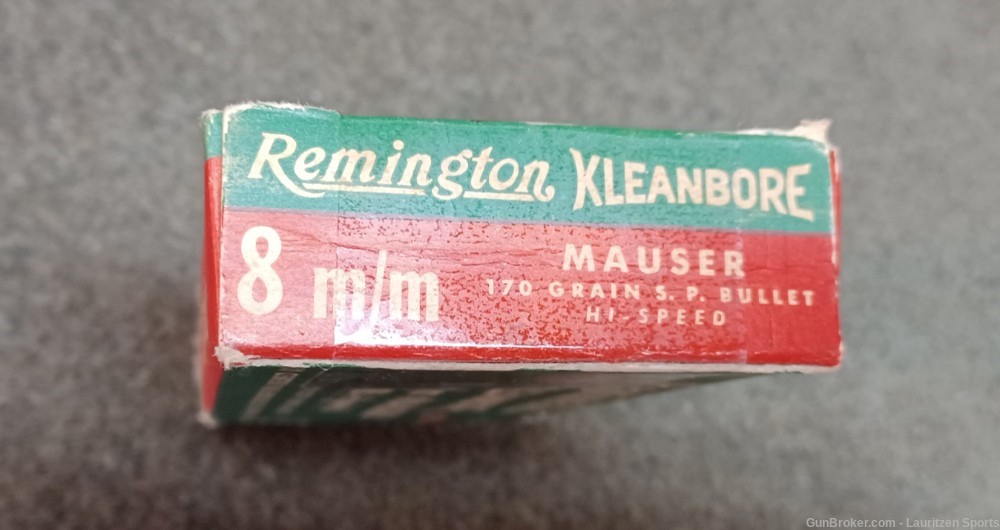 Remington Kleanbore 8mm Mauser Hi Speed Vintage Ammo-img-3