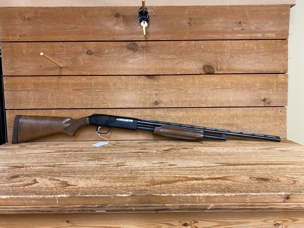 Mossberg 500E .410 pump action shotgun wood stock 24in barrel used-img-0