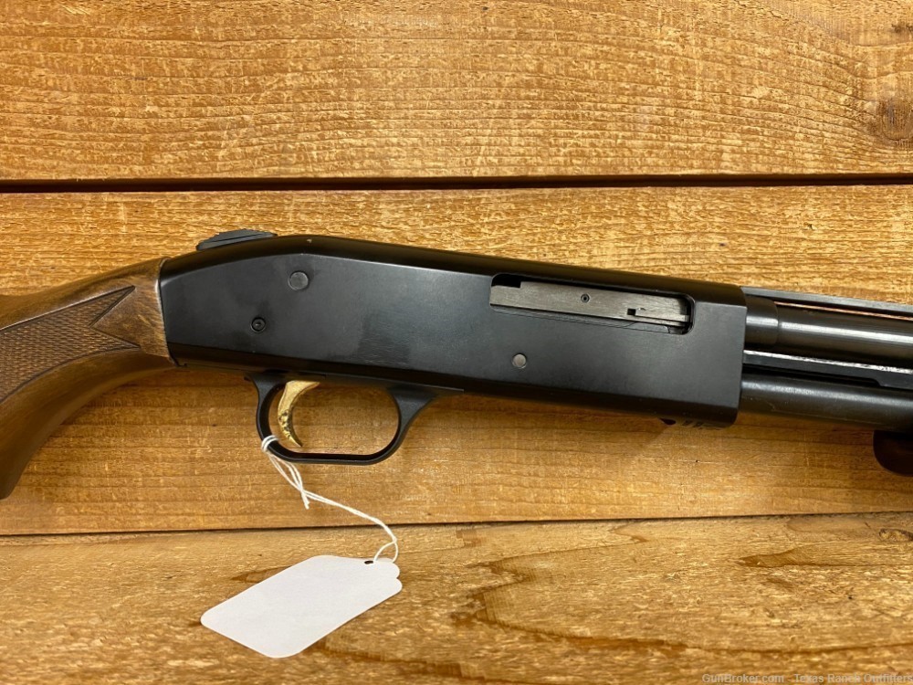 Mossberg 500E .410 pump action shotgun wood stock 24in barrel used-img-3