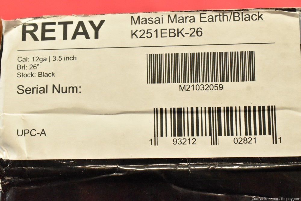 Retay Masai Mara Bold Series 12 GA 26" K251EBK-26 FDE Retay Masai-Mara-img-9