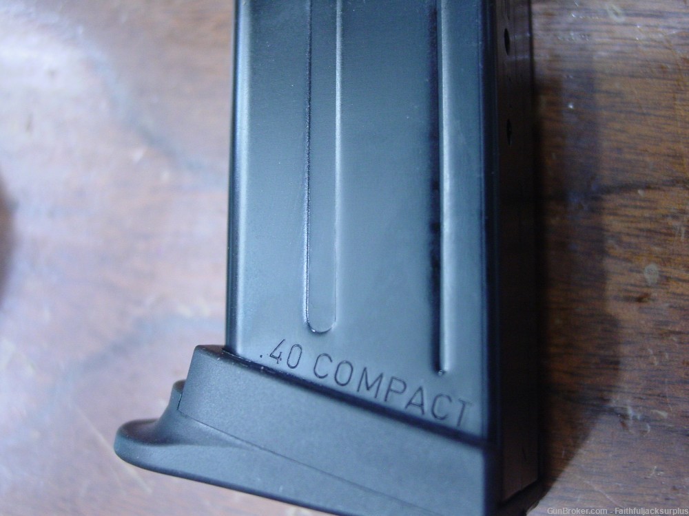 HK USP Compact/P2000 Magazine .40 S&W 12 Rounds Finger Rest Black-img-4