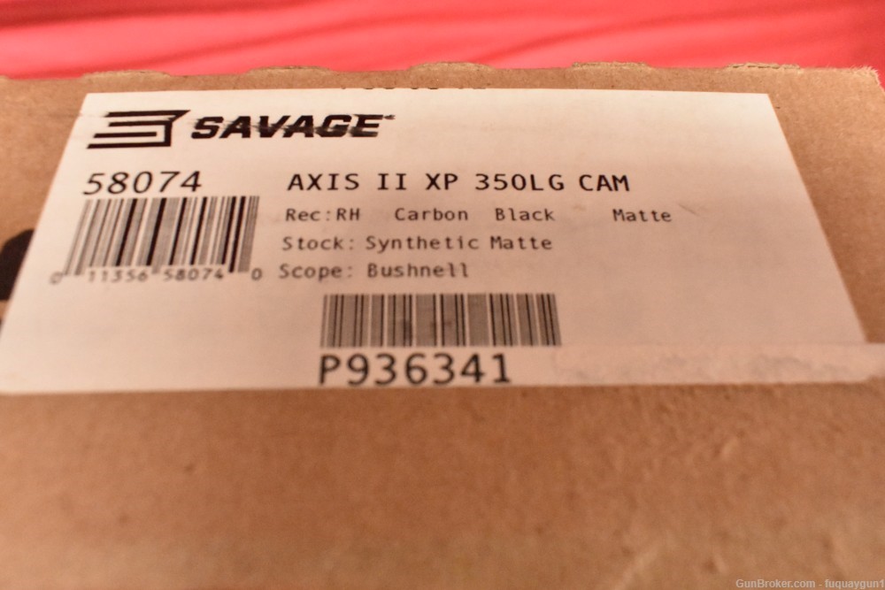 Savage Axis II XP 350 Legend 18" 58074 Bushnell 4-12x40 Axis-II-XP-img-8