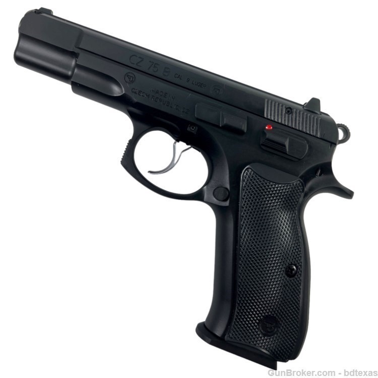 NIB CZ75B SA/DA Pistol 9mm 2 Magazines (10 Round Capacity)-img-1