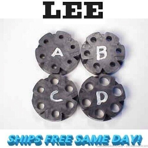Lee Precision Powder Disk Set Includes Disk A,B,C,D NEW! # 91961-img-0