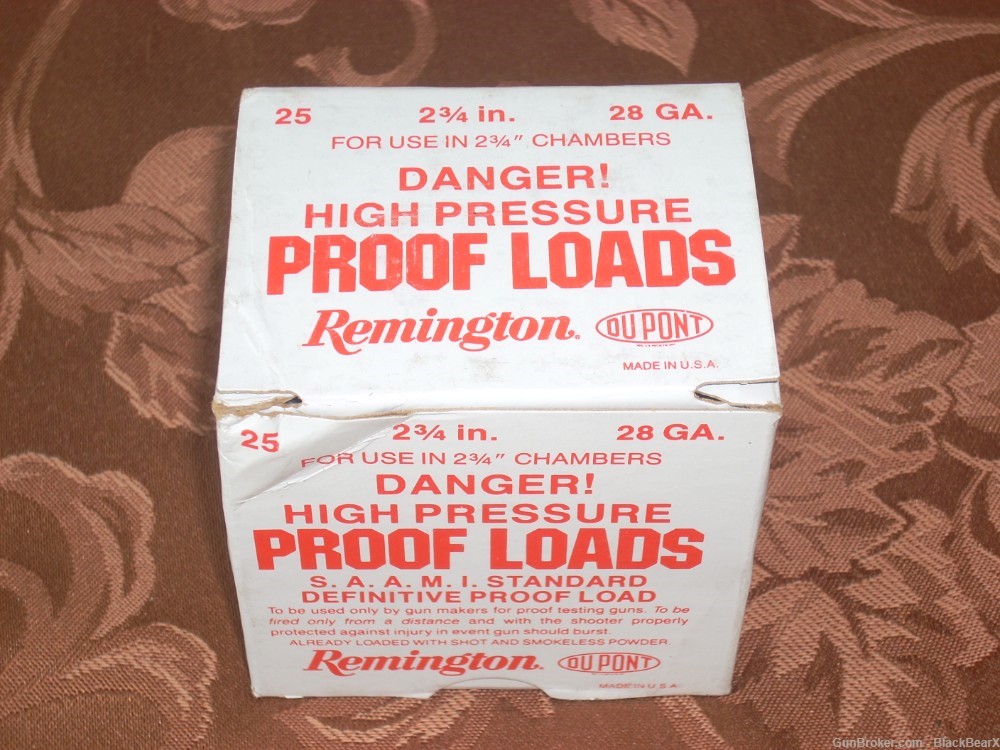 Remington 28 ga PROOF loads 25 rds COLLECTIBLE -img-0