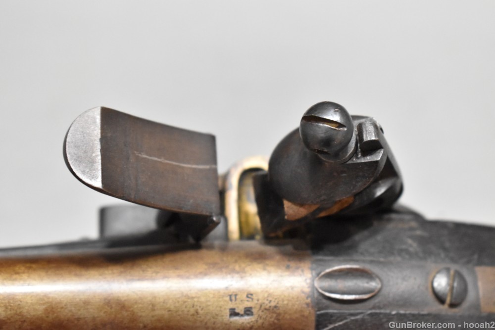 US Model 1836 Flintlock Pistol Asa Waters 1841 Dated 54 Caliber -img-17