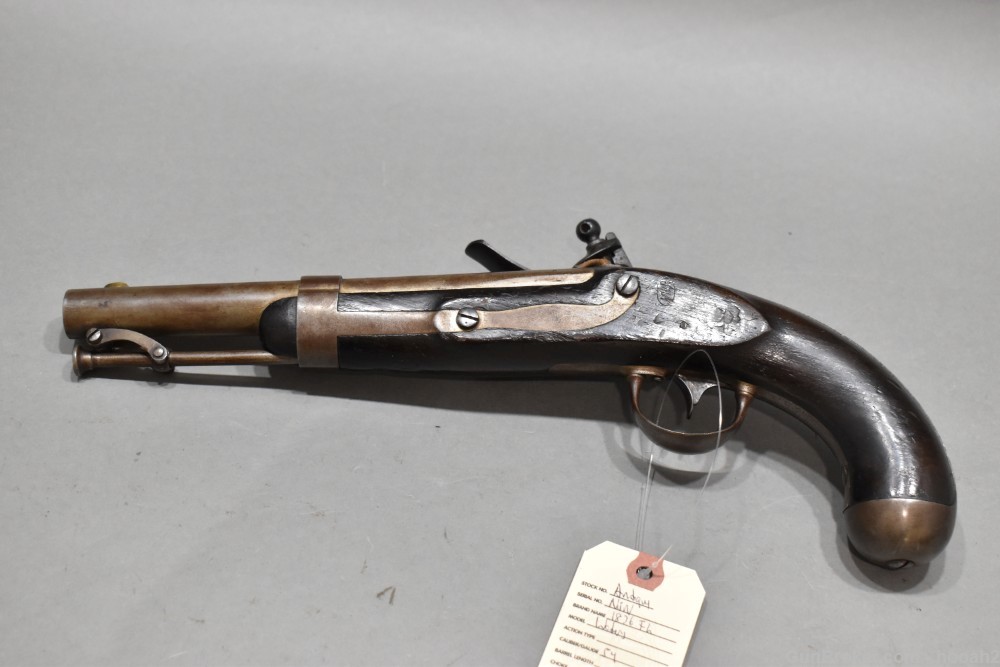 US Model 1836 Flintlock Pistol Asa Waters 1841 Dated 54 Caliber -img-7