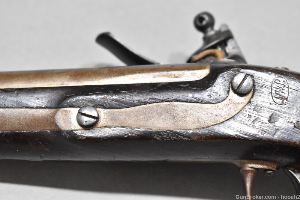 US Model 1836 Flintlock Pistol Asa Waters 1841 Dated 54 Caliber -img-12