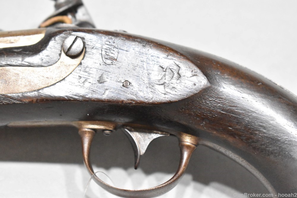 US Model 1836 Flintlock Pistol Asa Waters 1841 Dated 54 Caliber -img-10